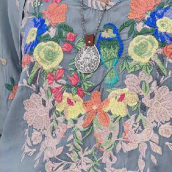 Johnny Was Taifa embroidered top RUN BIG. New with tags. - Picture 7 of 7